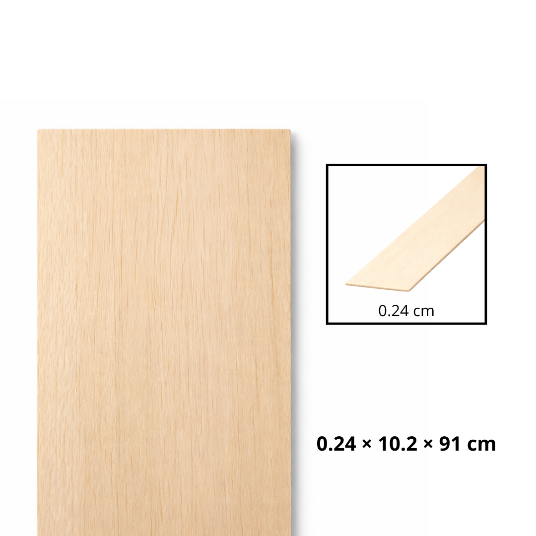 Morris Art L‡mina Balsa 3/32 _ 4 _ 36" (0.24 _ 10.2 _ 91 cm)
