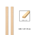 Morris Art Palillo Rectangular Balsa 3/8 _ 1/2 _ 36" (0.95 _ 1.27 _ 91 cm)