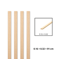 Morris Art Palillo Rectangular Balsa 1/16 _ 1/8 _ 36" (0.16 _ 0.32 _ 91 cm)