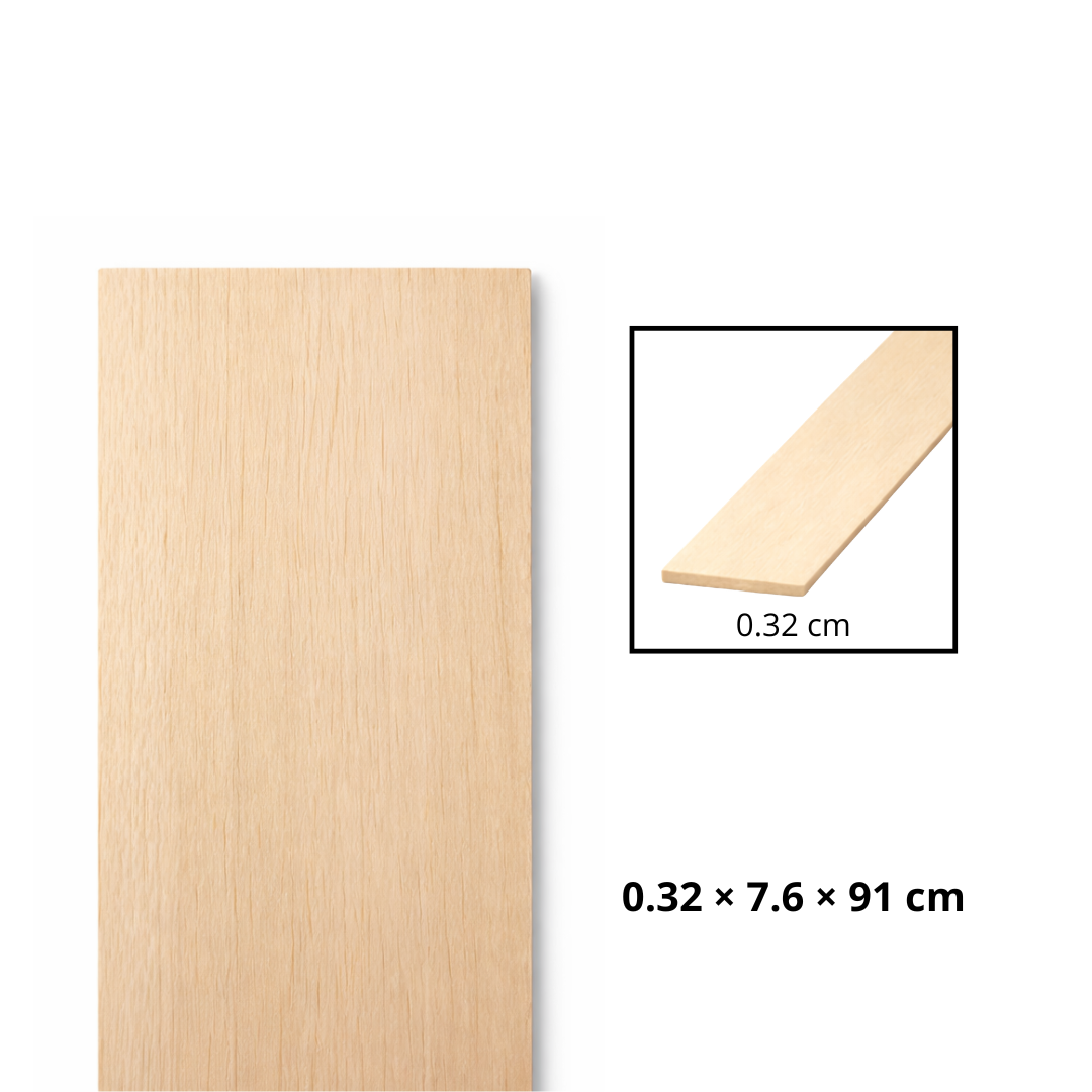 Morris Art L‡mina Balsa 1/8 _ 3 _ 36" (0.32 _ 7.6 _ 91 cm)