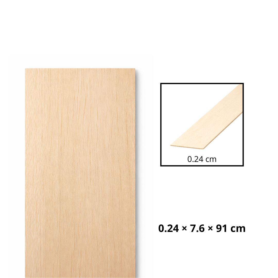Morris Art L‡mina Balsa 3/32 _ 3 _ 36" (0.24 _ 7.6 _ 91 cm)