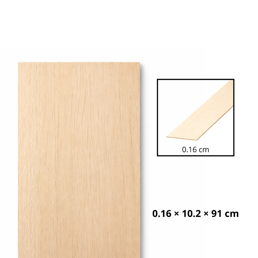 Morris Art L‡mina Balsa 1/16 _ 4 _ 36" (0.16 _ 10.2 _ 91 cm)