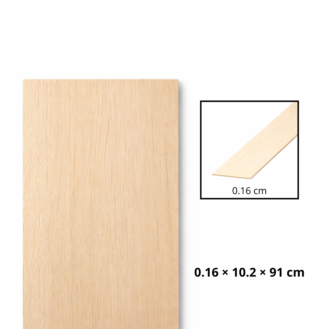 Morris Art L‡mina Balsa 1/16 _ 4 _ 36" (0.16 _ 10.2 _ 91 cm)