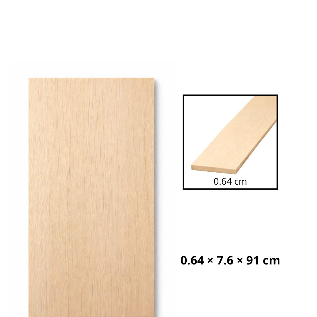 Morris Art L‡mina Balsa 1/4 _ 3 _ 36" (0.64 _ 7.6 _ 91 cm)